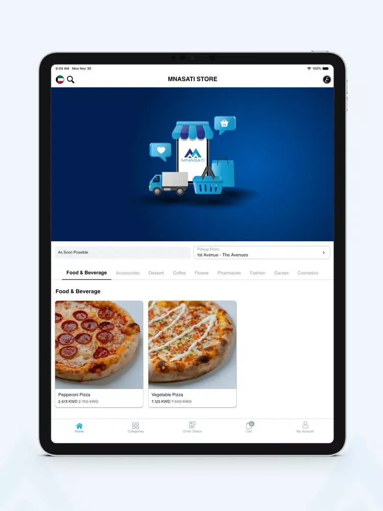 Tangkapan layar Store V2 iPad 