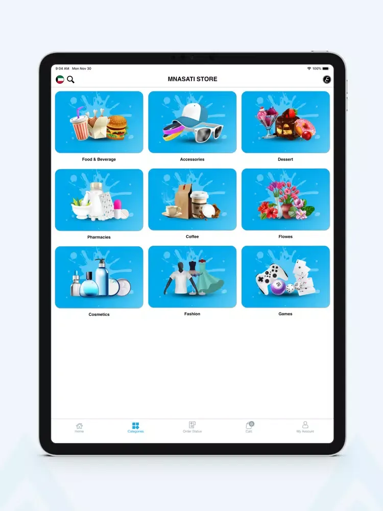 Tangkapan layar Store V2 iPad 