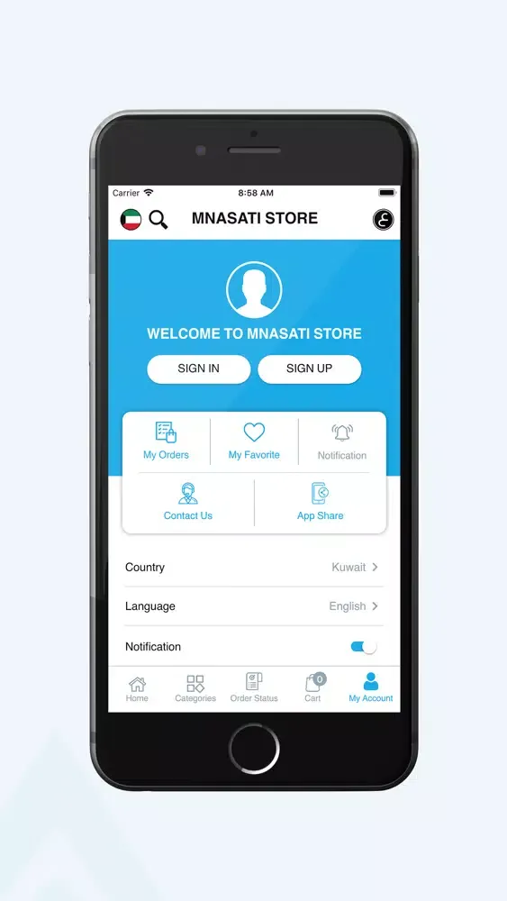 Tangkapan layar Store V2