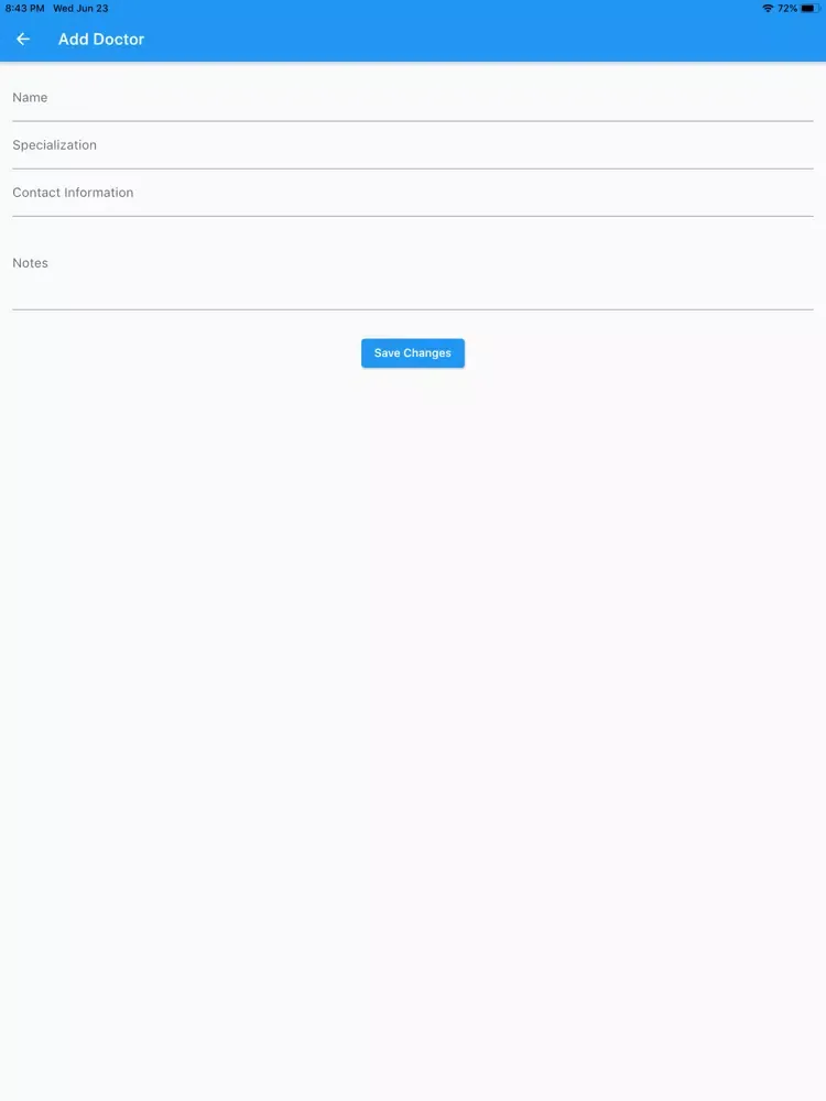 Capturas de tela do Medical Health Records iPad 