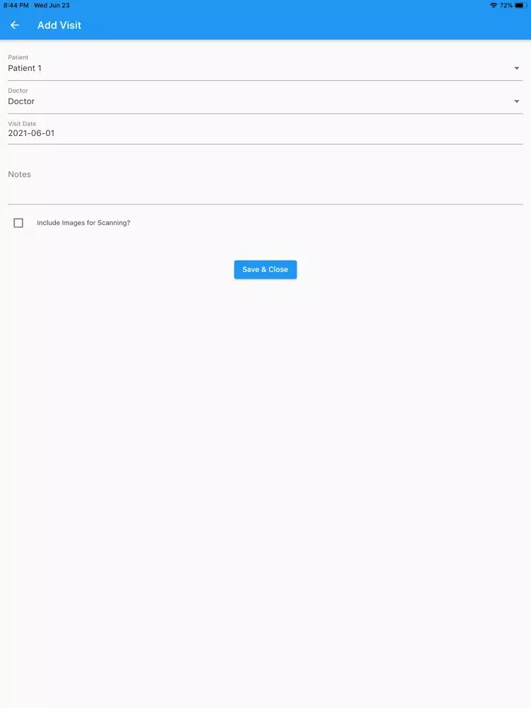 Capturas de tela do Medical Health Records iPad 