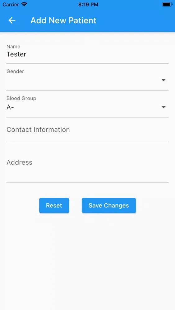 Capturas de tela do Medical Health Records