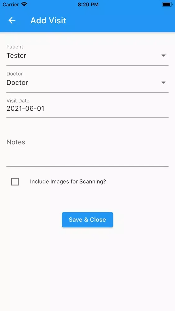 Capturas de tela do Medical Health Records