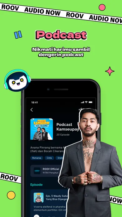 Zrzuty ekranu ROOV - Podcast, Radio & More