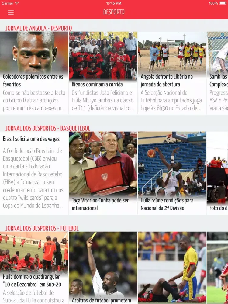 Screenshot di NewsAddicts Angola FREE - Tudo o que lhe interessa sobre Angola e o Mundo iPad 