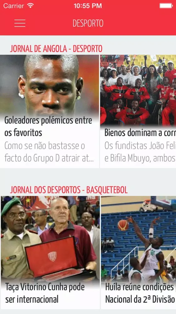 Screenshot di NewsAddicts Angola FREE - Tudo o que lhe interessa sobre Angola e o Mundo