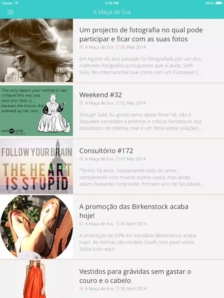 Tangkapan skrin Universo Da Mulher - Tudo o que lhe interessa saber sobre o universo feminino iPad 