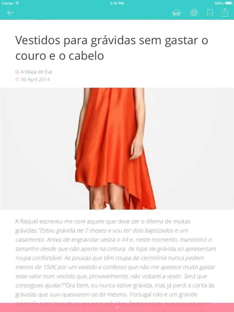 Tangkapan skrin Universo Da Mulher - Tudo o que lhe interessa saber sobre o universo feminino iPad 