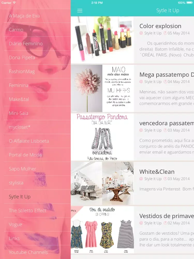 Tangkapan skrin Universo Da Mulher - Tudo o que lhe interessa saber sobre o universo feminino iPad 