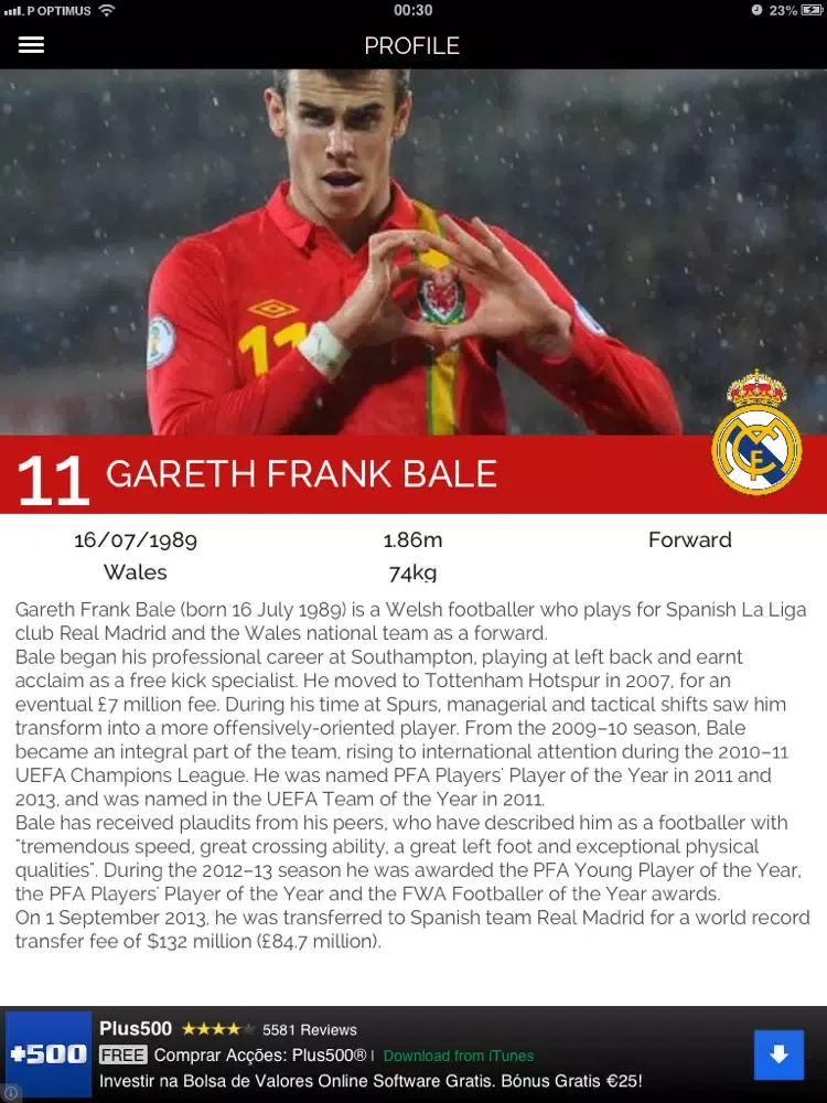 تصاویر SoccerStar - "Gareth Bale Edition" iPad 
