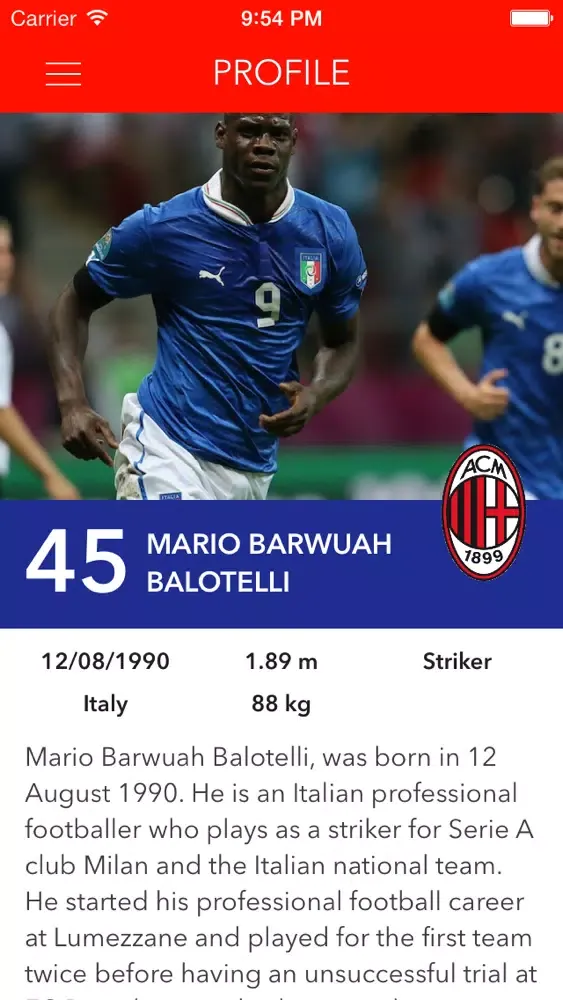 SoccerStar - "Mario Balotelli Edition" স্ক্রিনশট