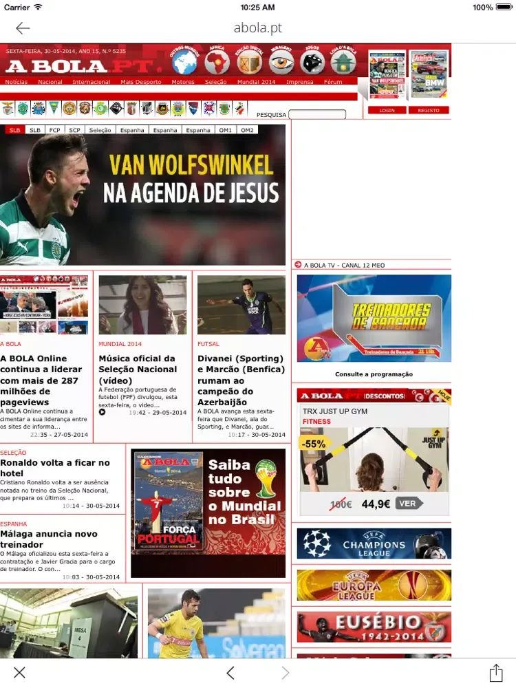 Tangkapan layar Notícias de Portugal - Tudo o que de importante acontece em Portugal e no Mundo iPad 