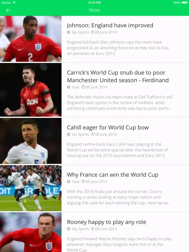 UK Sports edition "Cup 2014" - All that matter in the Sports World iPad  スクリーンショット