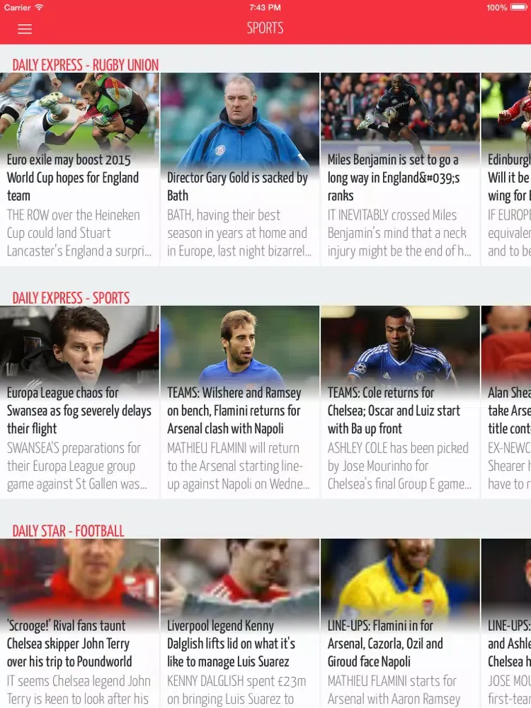 NewsAddicts United Kingdom FREE - All the Latest and Breaking United Kingdom's News iPad  스크린샷