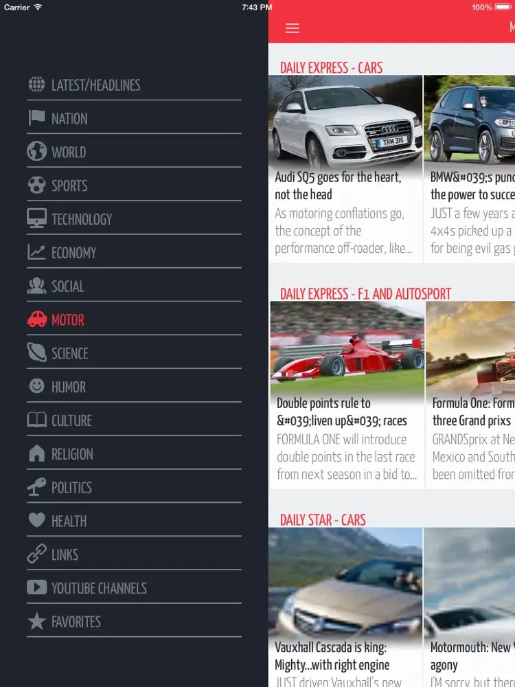 NewsAddicts United Kingdom FREE - All the Latest and Breaking United Kingdom's News iPad  스크린샷