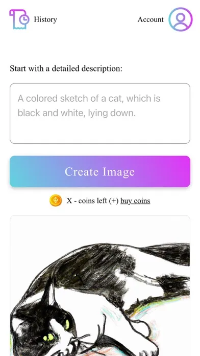 Tangkapan skrin Design AI - image generator
