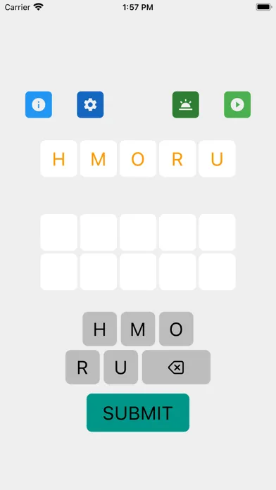 Captures d'écran de eXcramble Word Scramble Games