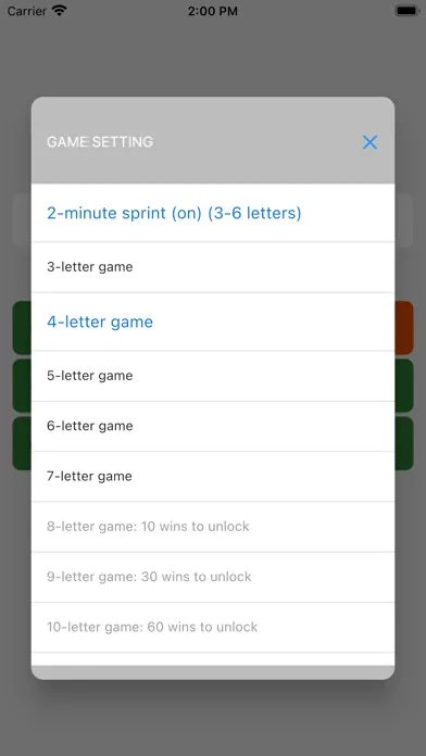 Captures d'écran de eXcramble Word Scramble Games