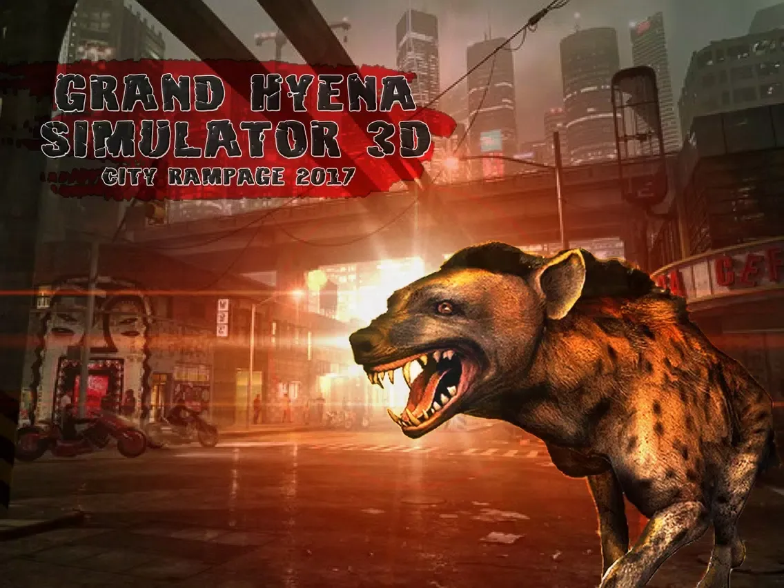 Capturas de tela do Grand Hyena Simulator 3D : City Rampage 2017 iPad 