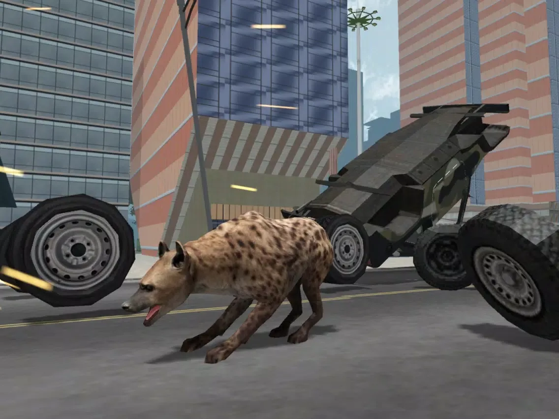 Capturas de tela do Grand Hyena Simulator 3D : City Rampage 2017 iPad 