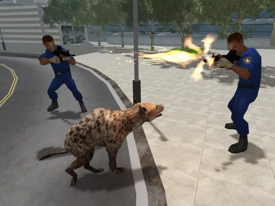 Capturas de tela do Grand Hyena Simulator 3D : City Rampage 2017 iPad 