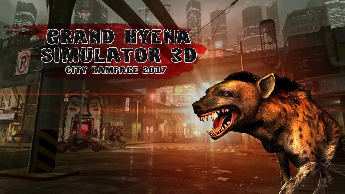 Capturas de tela do Grand Hyena Simulator 3D : City Rampage 2017