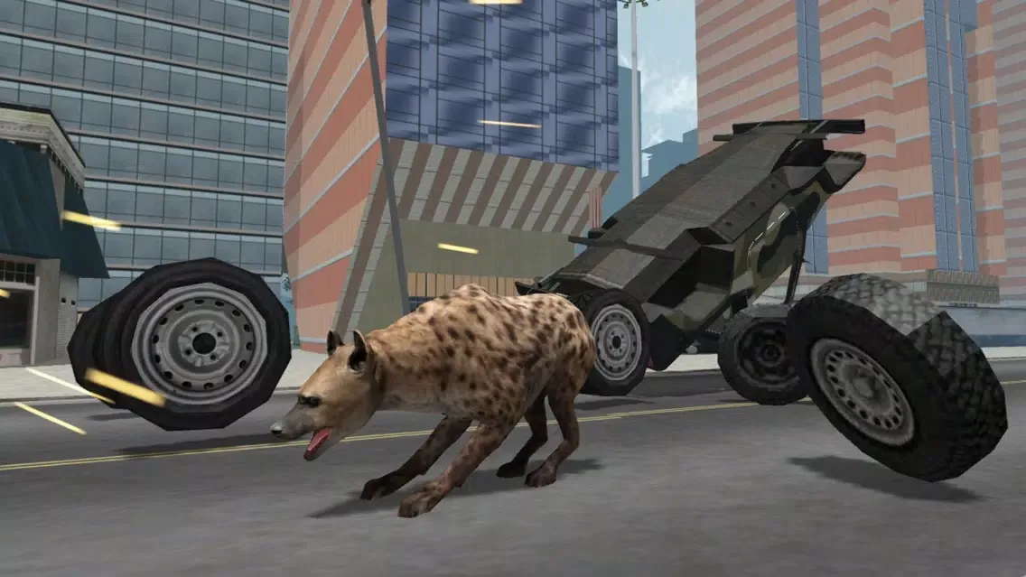 Capturas de tela do Grand Hyena Simulator 3D : City Rampage 2017