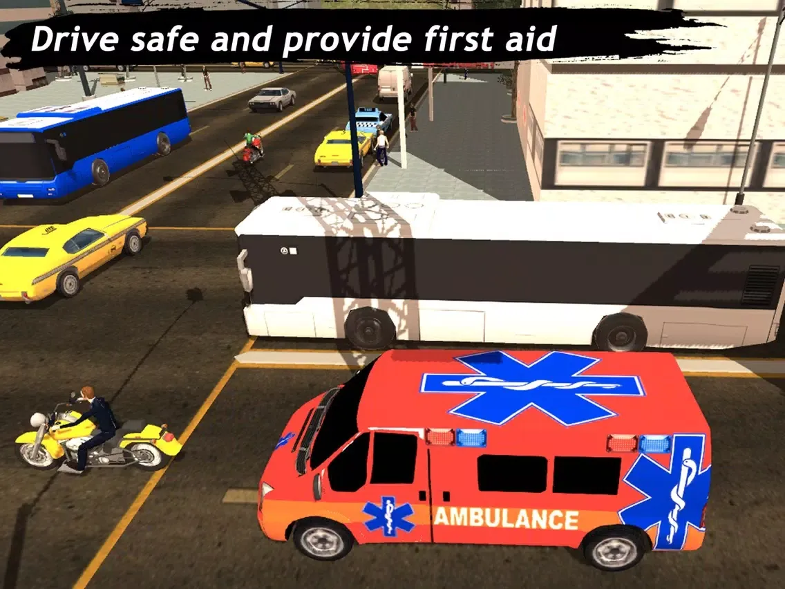 Ambulance Simulator : Rescue Mission 3D iPad  سکرین شاٹس