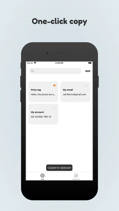 Oneboard - Clipboard Screenshots