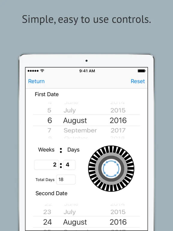 Ảnh chụp màn hình của Week Finder iPad 