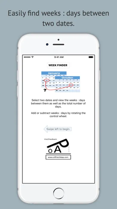 Ảnh chụp màn hình của Week Finder