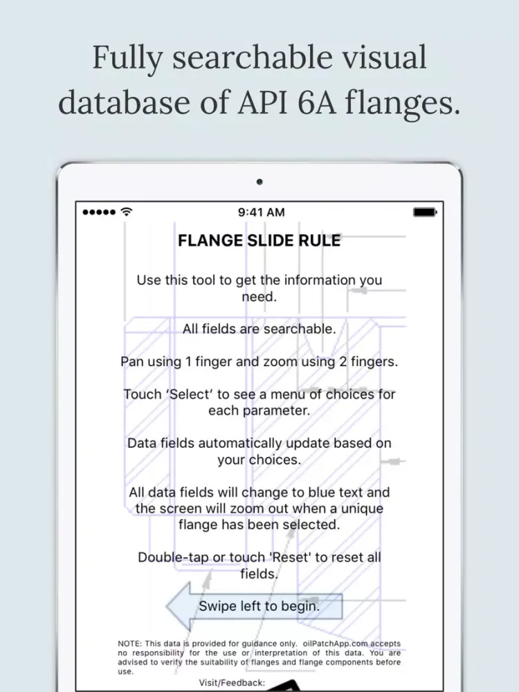 Captures d'écran de Flange Data iPad 