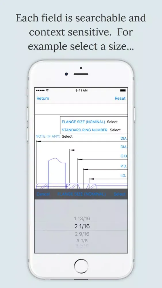 Captures d'écran de Flange Data
