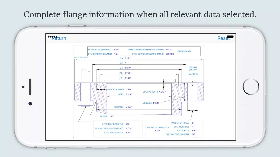 Captures d'écran de Flange Data