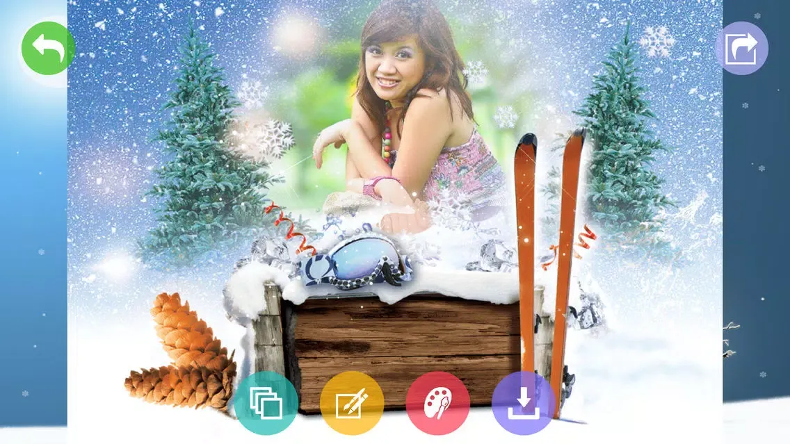 Winter Photo Frames & Photo Editor স্ক্রিনশট