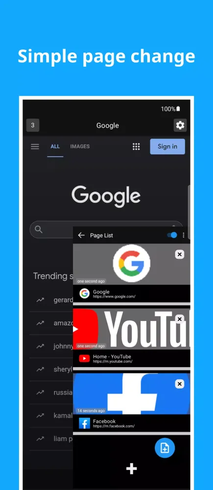 UFO Browser Screenshots