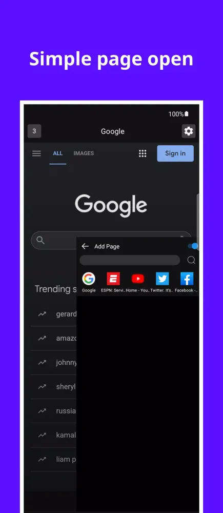 UFO Browser Screenshots