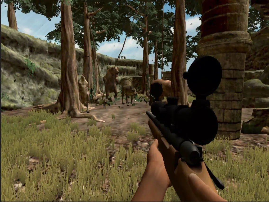 Capturas de pantalla de Wild Wolf & Bear Hunting sniper shooter iPad 