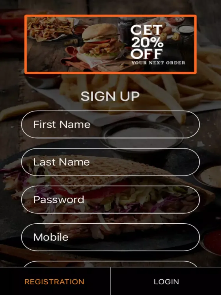 Ảnh chụp màn hình của German Doner Kebab Loyalty App iPad 