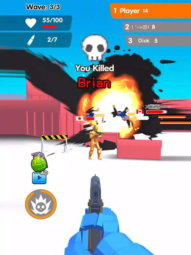 Tangkapan skrin Strike.io iPad 
