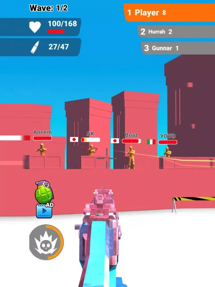 Tangkapan skrin Strike.io iPad 