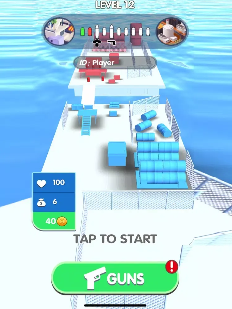 Tangkapan skrin Strike.io iPad 
