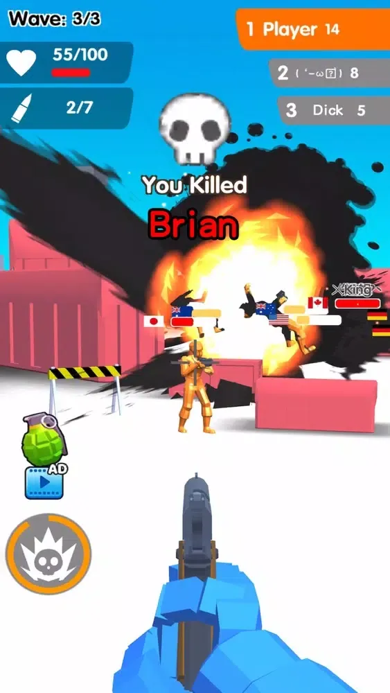 Tangkapan skrin Strike.io
