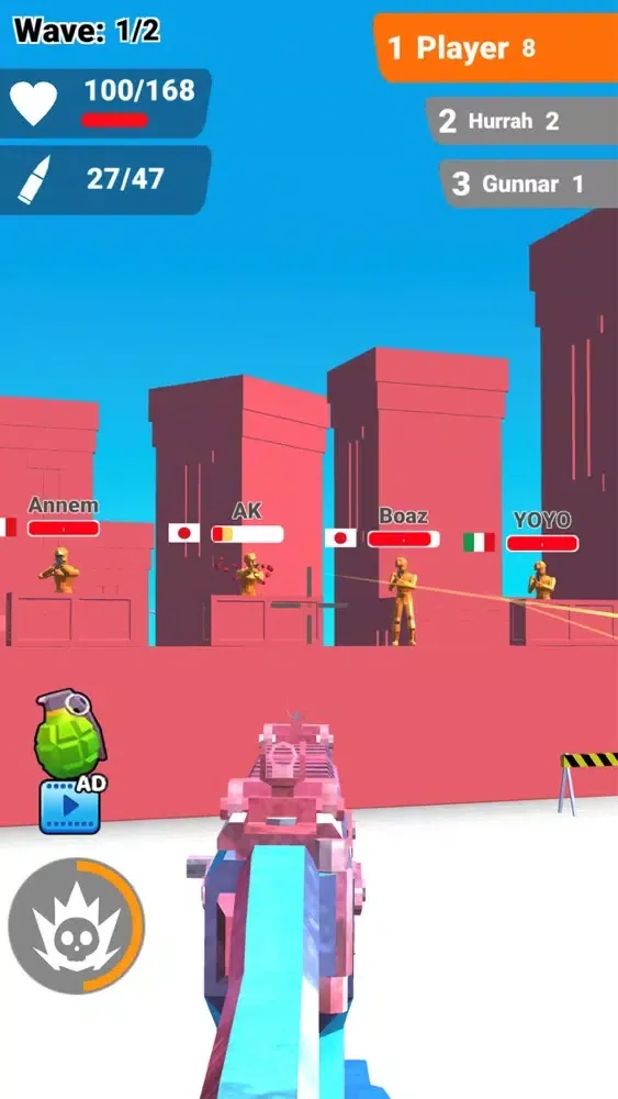 Tangkapan skrin Strike.io