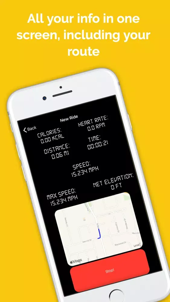 Zrzuty ekranu Bike Computer GPS