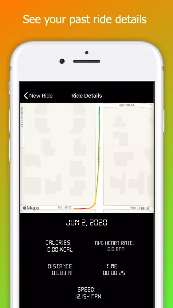 Zrzuty ekranu Bike Computer GPS