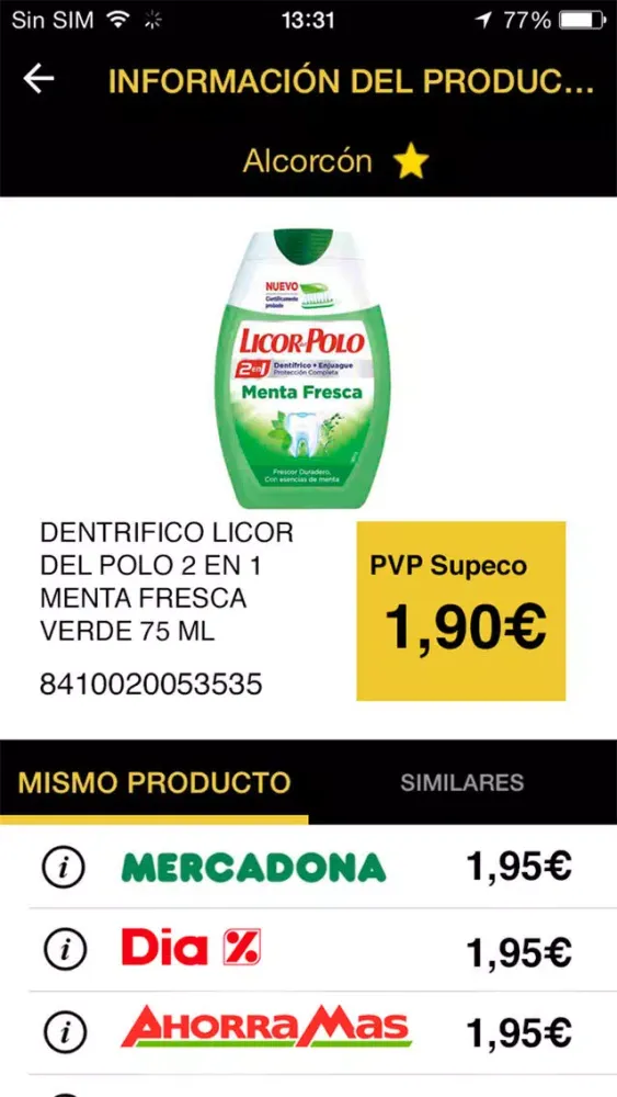 Captures d'écran de Supeco, Tu Super Económico