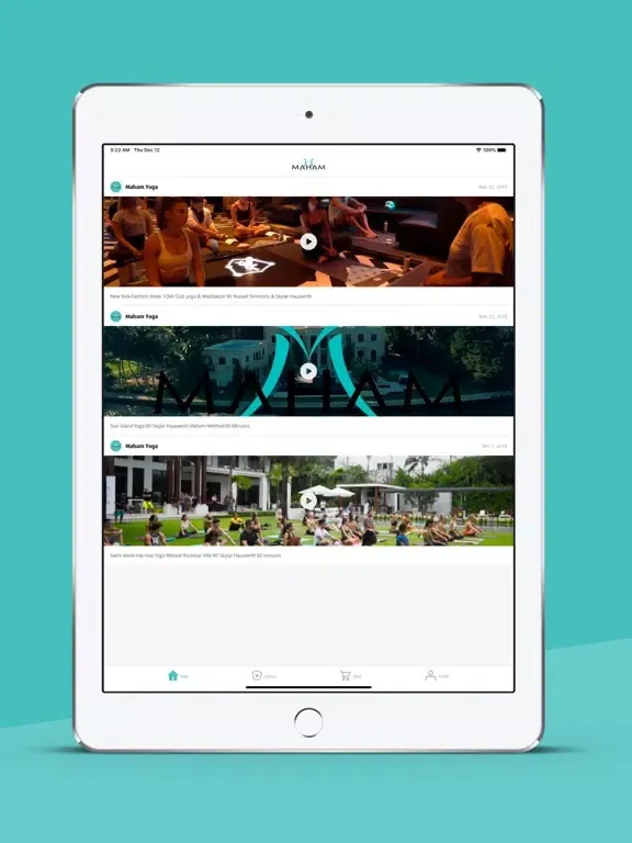 Maham Yoga iPad  스크린샷