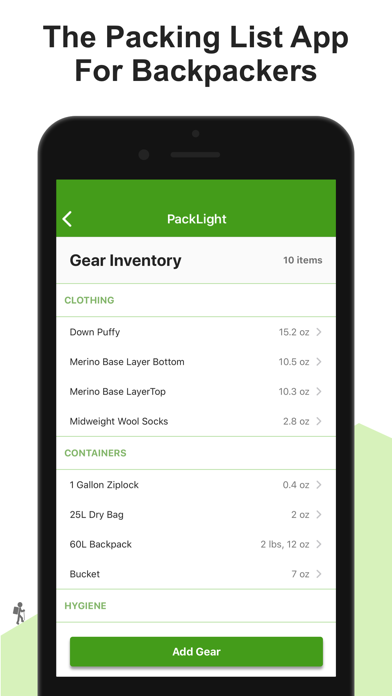 PackLight for Backpacking Screenshots