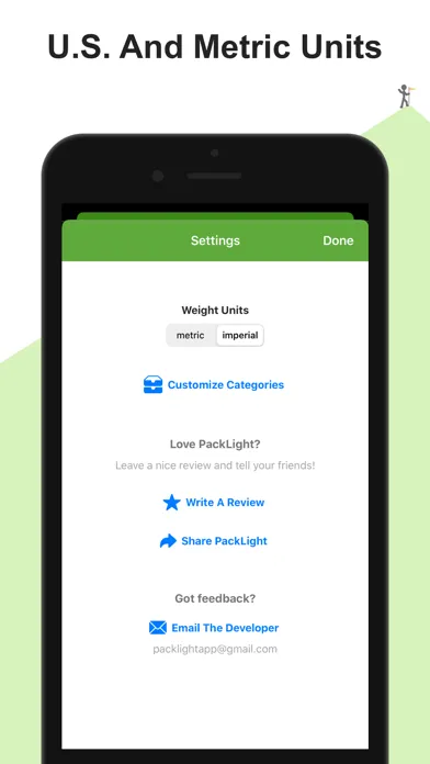Capturas de pantalla de PackLight for Backpacking